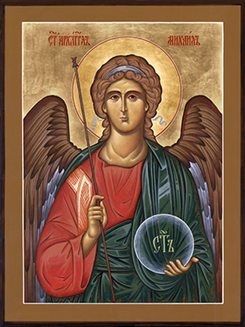 Orthodox icon of the Archangel Michael from Holy Trinity Icon Studio's online shop.