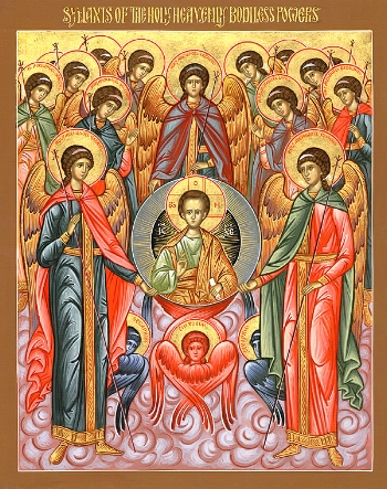 Orthodox icon of angels