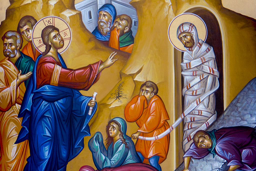 Icon of Christ raising Lazarus