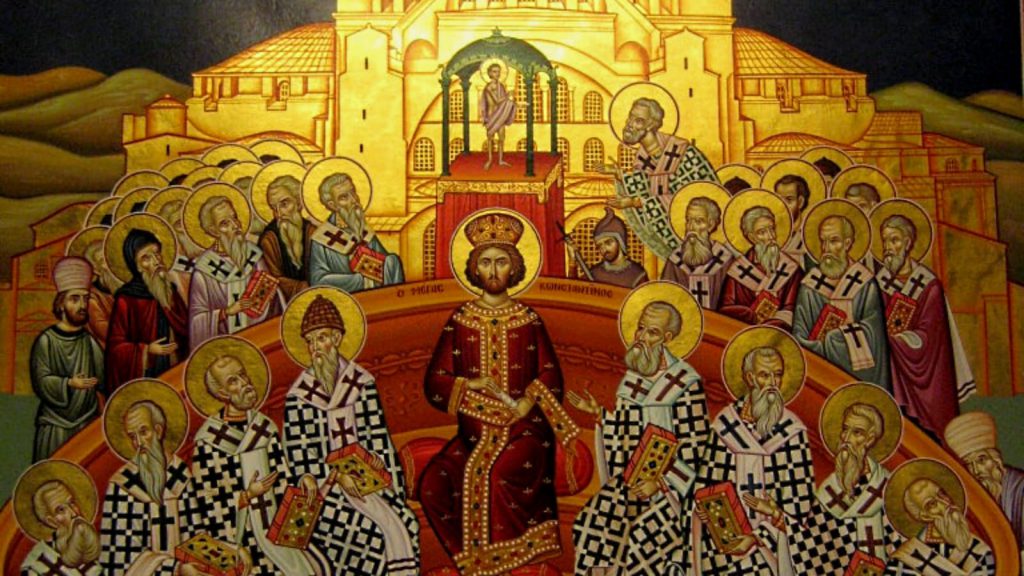 Icon of the Fathers of the First Ecumenical Council
