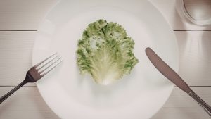Lettuce on a plate